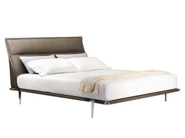 MR MOONLIGHT - Leather double bed by Poltrona Frau - view 2